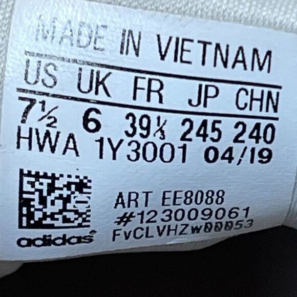 WMs Adidas Qt Racer EE8088 Athletic Shoes US 7.5 - Picture 8 of 9